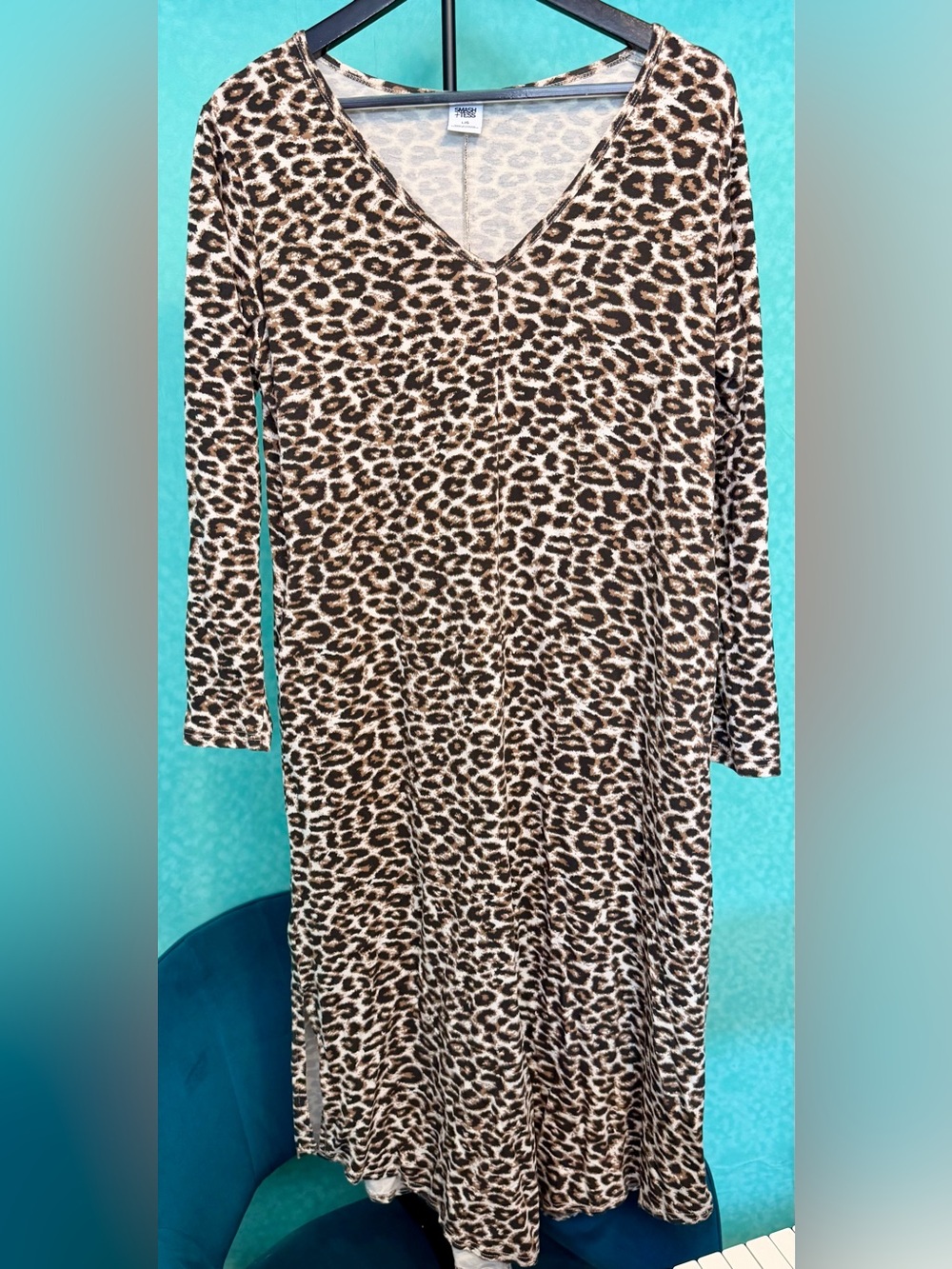 🐆🖤Smash + Tess Soft Jersey Leopard Dress!